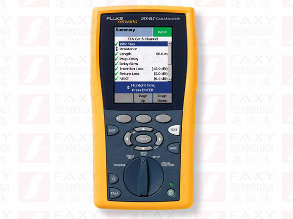 福禄克Fluke DTX-ELT CableAnalyzer电缆认证分析仪DTX-ELT PRO